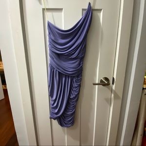 Soprano ruched one shoulder cocktail dress